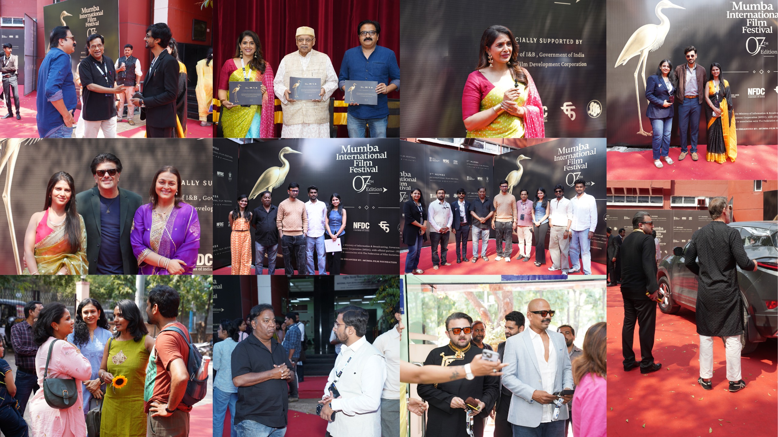 Festival red carpet arrivals, portraits, and venue highlights