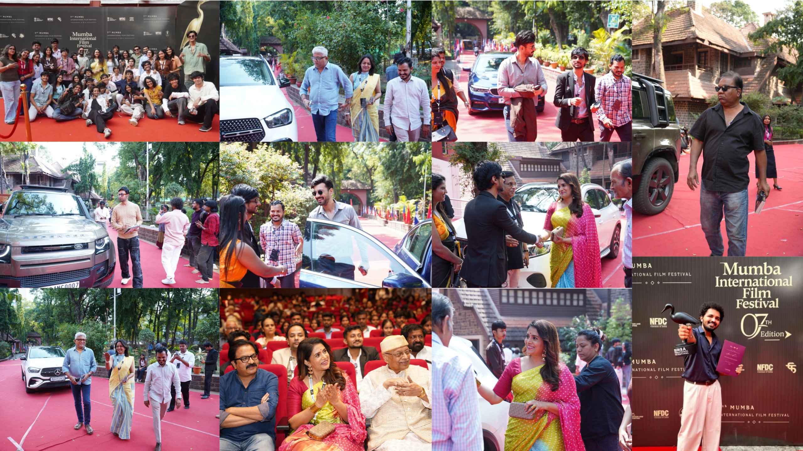Festival guests, award recipients, and filmmaker conversations